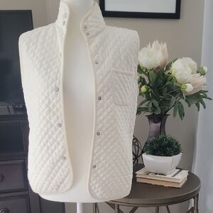Quilted Cream Vest